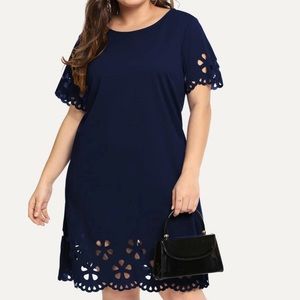 SHEIN navy blue dress